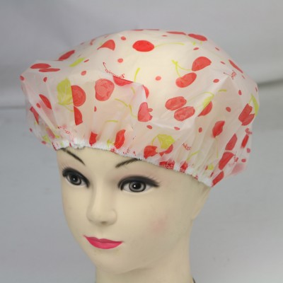 High quality printing EVA shower bath cap