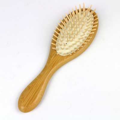 Hot Sale Natural Bamboo Oval Paddle Detangling Custom Hair Brush