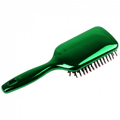 New Design Professional High Quality Rubber Plating Plastic Hair Brush